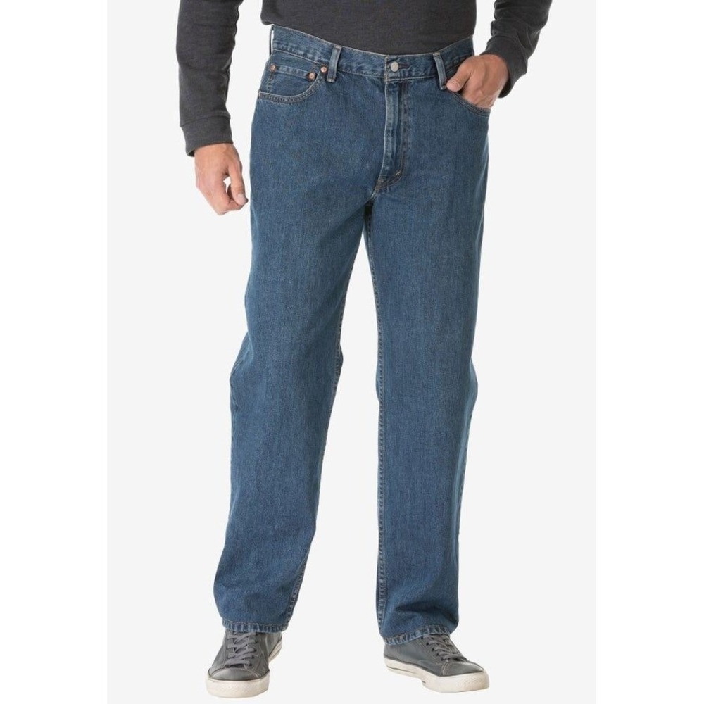 Levis 550 Relaxed Fit Jeans Mens 48x29 Big and Tall Blue Denim 100% Cotton NWT